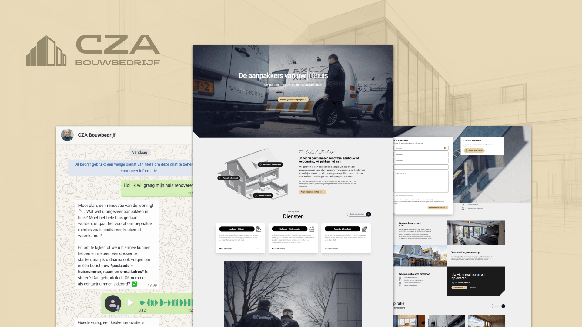 CZA Bouwbedrijf by Weblyfe