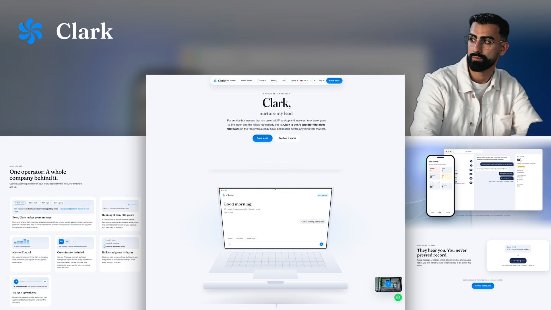 Clark website by Weblyfe