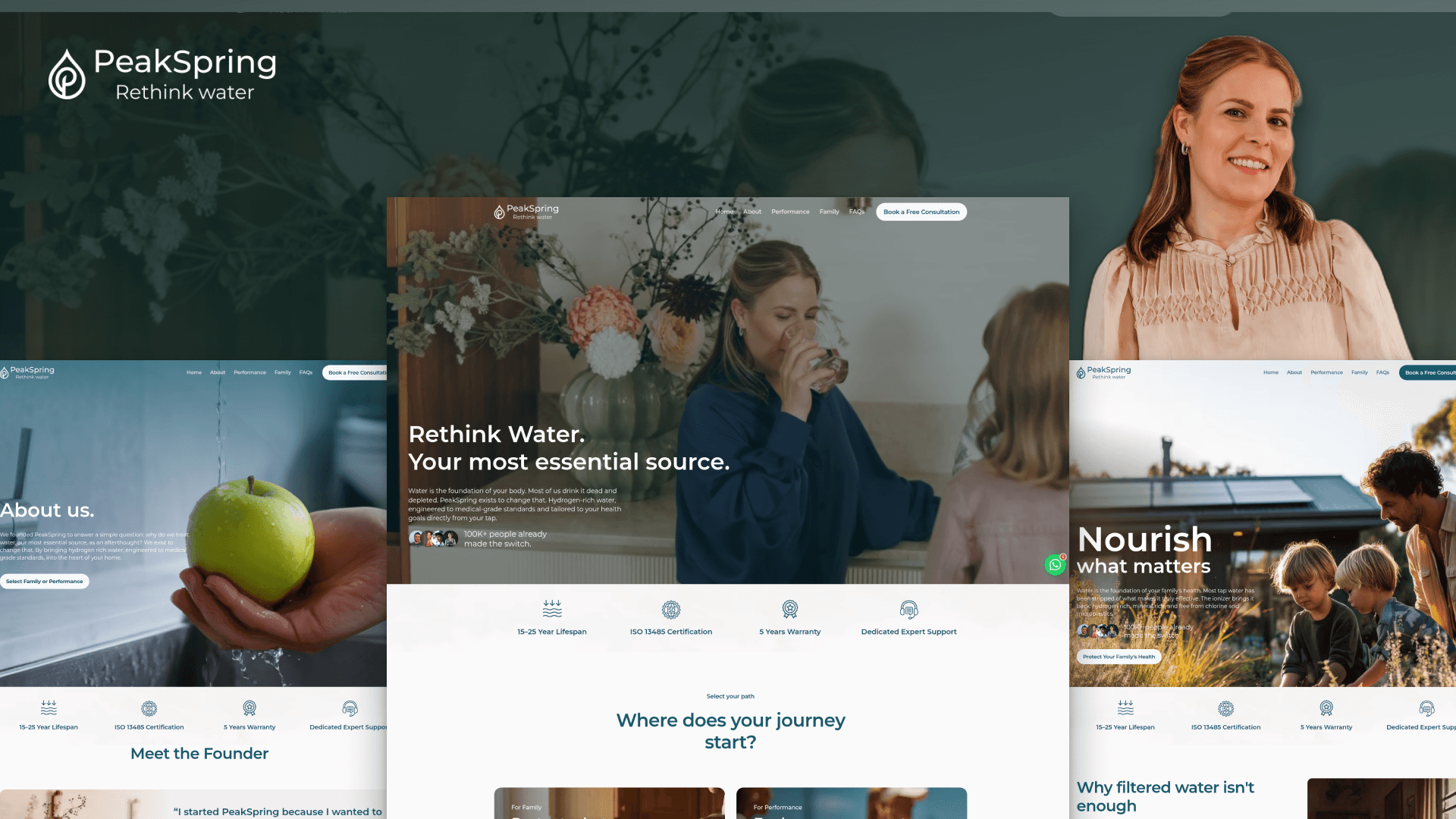 PeakSpring website by Weblyfe