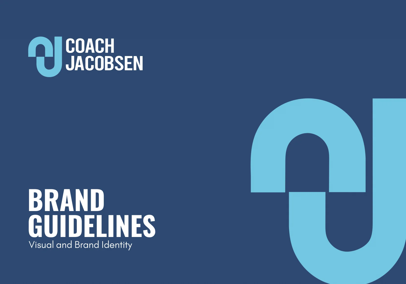 Coach Jacobsen brand styleguide cover